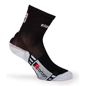 Calcetines medios verano Mujer FRC Negro/Rosa